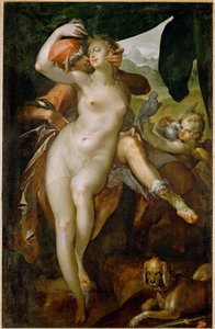 Venus ja Adonis, noin 1595 (maalaus kankaalle)