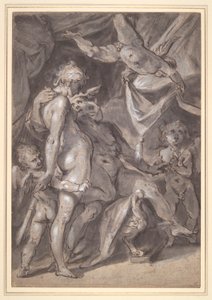 Venus ja Merkurius tekijältä Bartholomaeus Spranger