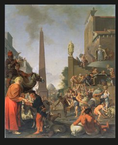 Joseph jakelee maissia Egyptissä, 1655 tekijältä Bartholomeus Breenbergh