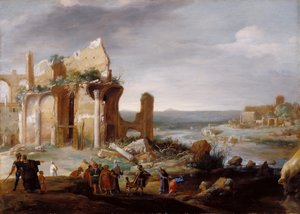Mooses ja Aaron muuttavat Egyptin joet vereksi, 1631.