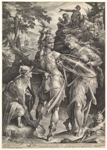 Minerva ja Mercury Arming Perseus, 1604