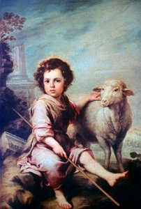 Hyvä paimen, c1650 tekijältä Bartolomé Esteban Murillo