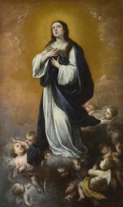 Neitsyt, 1600-luvun piika, tahraton sikiäminen. tekijältä Bartolomé Esteban Murillo