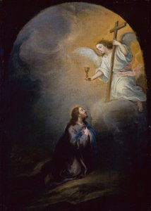 Kristus oliivipuutarhassa (öljy kankaalle) tekijältä Bartolomé Esteban Murillo
