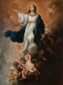 Walpolen tahraton sikiäminen, noin 1680 (öljy kankaalle). tekijältä Bartolomé Esteban Murillo