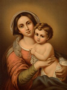 Madonna lapsen kanssa tekijältä Bartolome Esteban after Murillo