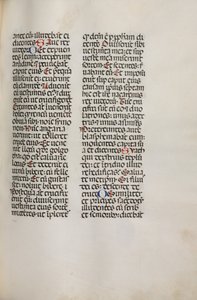 Missale: Fol. 121: sisältää musiikkia Hely Hely Lamalle jne. St. Mattion Passionissa, 1469.