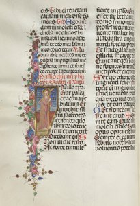 Missale: Fol. 124v: Kristus pitelee ristiä, 1469.