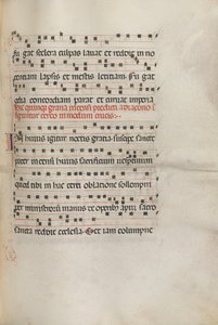 Missale: Fol. 156: Musiikkia Exultetille, 1469 tekijältä Bartolomeo Caporali