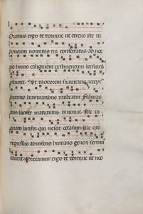 Missale: Fol. 157: Musiikkia Exultetille, 1469 tekijältä Bartolomeo Caporali