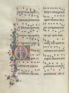 Missale: Fol. 183v: Risti, lehdet, 1469. tekijältä Bartolomeo Caporali