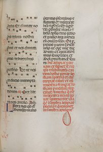 Missale: Fol. 190: Musiikkia erilaisiin rukouksiin, 1469. tekijältä Bartolomeo Caporali