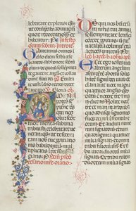 Missale: Fol. 322v: Neitsyt apostolien ja pyhien joukossa, 1469. tekijältä Bartolomeo Caporali