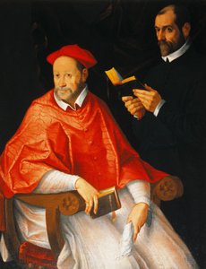 Muotokuva kardinaalista ja papista, Bartolomeo Cesi (1556-1629), öljy kankaalle, 96x124 cm.