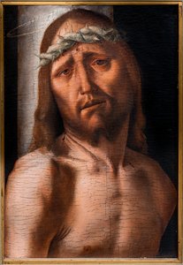 Kristus pylväässä, 1400-luvun toinen puoli (öljy paneelissa) tekijältä Bartolomeo Montagna