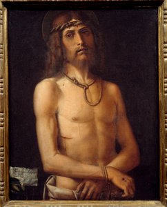 Ecce homo Bartolomeo Montagnan (1450-1523) maalaus 1400-luvun aurinko. 0,55x0,43 m
