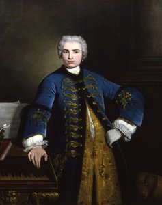 Muotokuva laulaja Farinelli Carlo Broschista 1705-1782, 1734. tekijältä Bartolomeo Nazari
