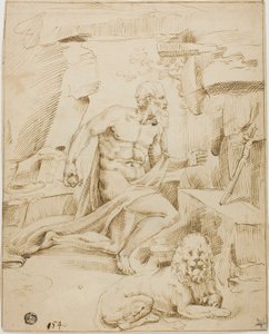 Saint Jerome tekijältä Bartolomeo Passarotti