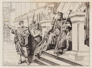 Lucullusin lähettämä Appius Claudius Tigranes Suuren hoviin (etsaus). tekijältä Bartolomeo Pinelli