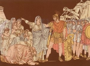 Coriolanus ja hänen äitinsä tekijältä Bartolomeo Pinelli