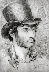 Miesmuotokuva (tosi roomalainen), piirustus Bartolomeo Pinelli (1781-1835) tekijältä Bartolomeo Pinelli