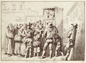 Nukkekoppi Roomassa tekijältä Bartolomeo Pinelli
