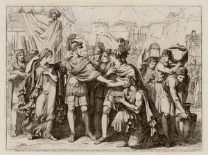 Scipio Africanuksen armollisuus (etsaus) (etching)