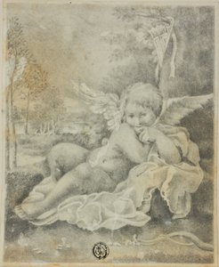 Amor maisemassa tekijältä Bartolomeo Schedoni