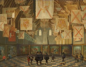 Binnenhofin Ridderzaal vuoden 1651 suuren konventin aikana,