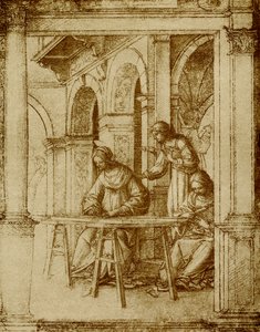 Neitsyt Maria työskentelee tekijältä Bartolommeo Suardi Bramantino