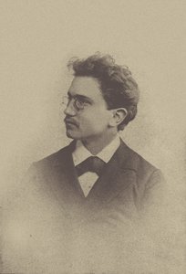 Muotokuva säveltäjä Hans Huberista 1852-1921, 1898. tekijältä Basel . Photo studio Taescher and