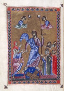 Egerton 1139, f.9v Harrowing of Hell, kuva 