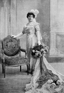 Baroness Orczy, brittiläinen kirjailija, näytelmäkirjailija ja taiteilija, unkarilaistaustainen, 1913.