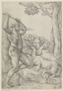 Hercules taistelee Lernan Hydraa vastaan