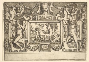 Nuori nainen juo kulhosta, vanha nainen seisoo hänen edessään..., noin. 1540-80.