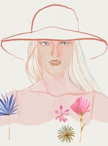 Serene Woman -kesähattu tekijältä Beate Tubach