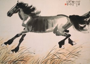 Ratsastava hevonen tekijältä Beihong Xu
