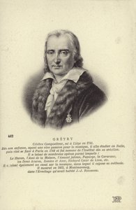 Andre Gretry, belgialainen säveltäjä (1741-1813) tekijältä Belgian School