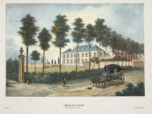 Corioulen linna, n. 1895 (fotokromi) tekijältä Belgian School