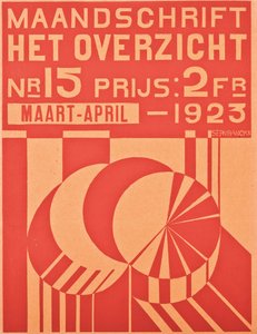 Kansi "Het Overzicht" -lehden maalis-huhtikuussa 1923, 1923 tekijältä Belgian School