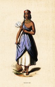 Islamilainen Kanuri nainen Bornosta, Nigeriasta