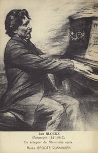 Jan Blockx, belgialainen säveltäjä, pianisti ja opettaja (1851-1912) tekijältä Belgian School