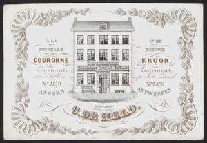 La Nouvelle Couronne, De Nieuwe Kroon, Anvers, Antwerpen (kaiverrus). tekijältä Belgian School
