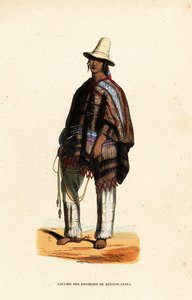 Native American gaucho Buenos-Ayresin alueelta, Argentiinasta tekijältä Belgian School