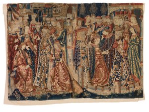 Kuvakudos, Kihlaus ja avioliitto "Les Fiancailles et le Marriage de Marie de Bourgogne et de Maximilien", Tournaista tai Brysselistä tekijältä Belgian School