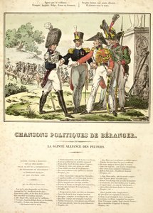 Kansakuntien pyhä liitto, Chansons Politiques de Beranger, 1815-1818 tekijältä Belgian School
