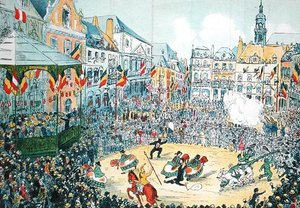 "Lumecon" Monsissa (väri litho) tekijältä Belgian School