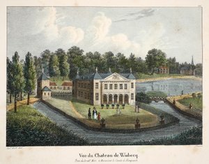 Näkymä Château de Wisbecqistä, n. 1895 (valokuva) tekijältä Belgian School