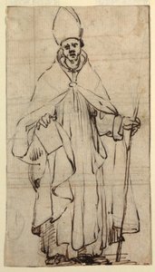Piirros, Seisova piispa, n. 1620 tekijältä Belisario Corenzio