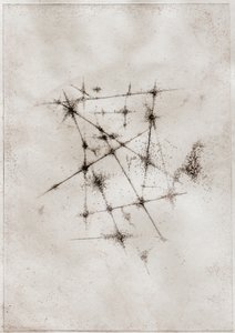 Nebula, 2018 (Kipsipiirto paperille) tekijältä Bella Larsson